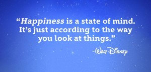 Happiness is a state of mind