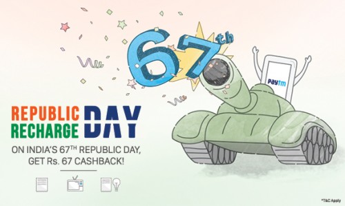 Paytm Republic day recharge offer