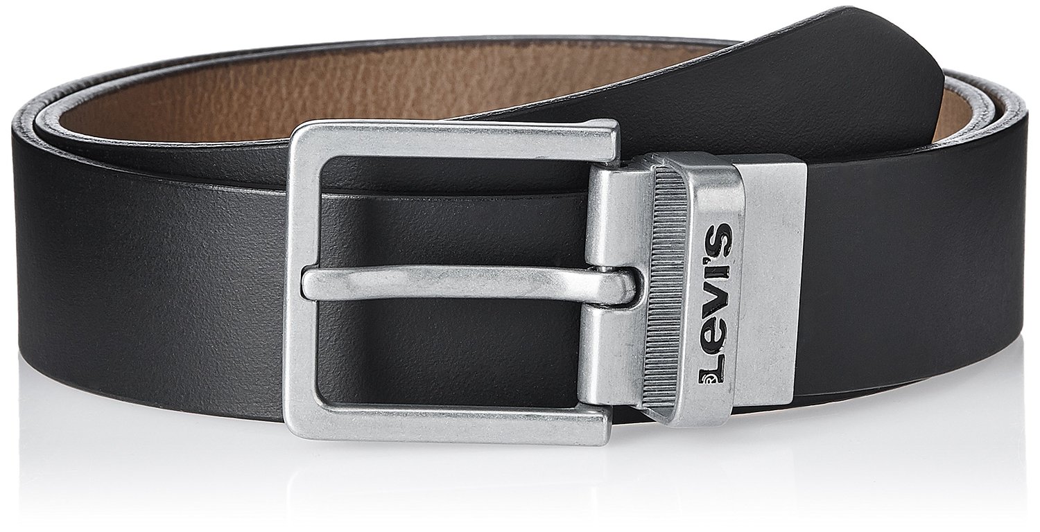 Levi&#39;s Black and Brown Leather Men&#39;s Belt Worth Rs 1699 For Rs 849