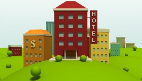 Blind man in a Hotel...