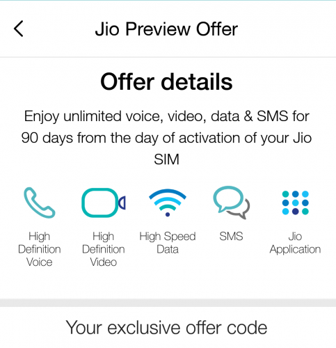 Get Reliance Jio Preview Offer Code on Any Android Phone