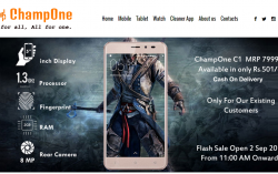 Champ1india.com: Official Website of ChampOne S1 Flash Sale