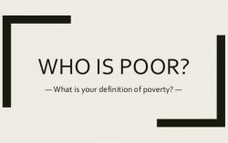 Who is poor?