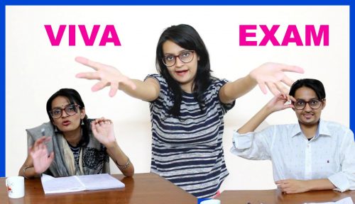 Students go to an Engineering Viva Exam