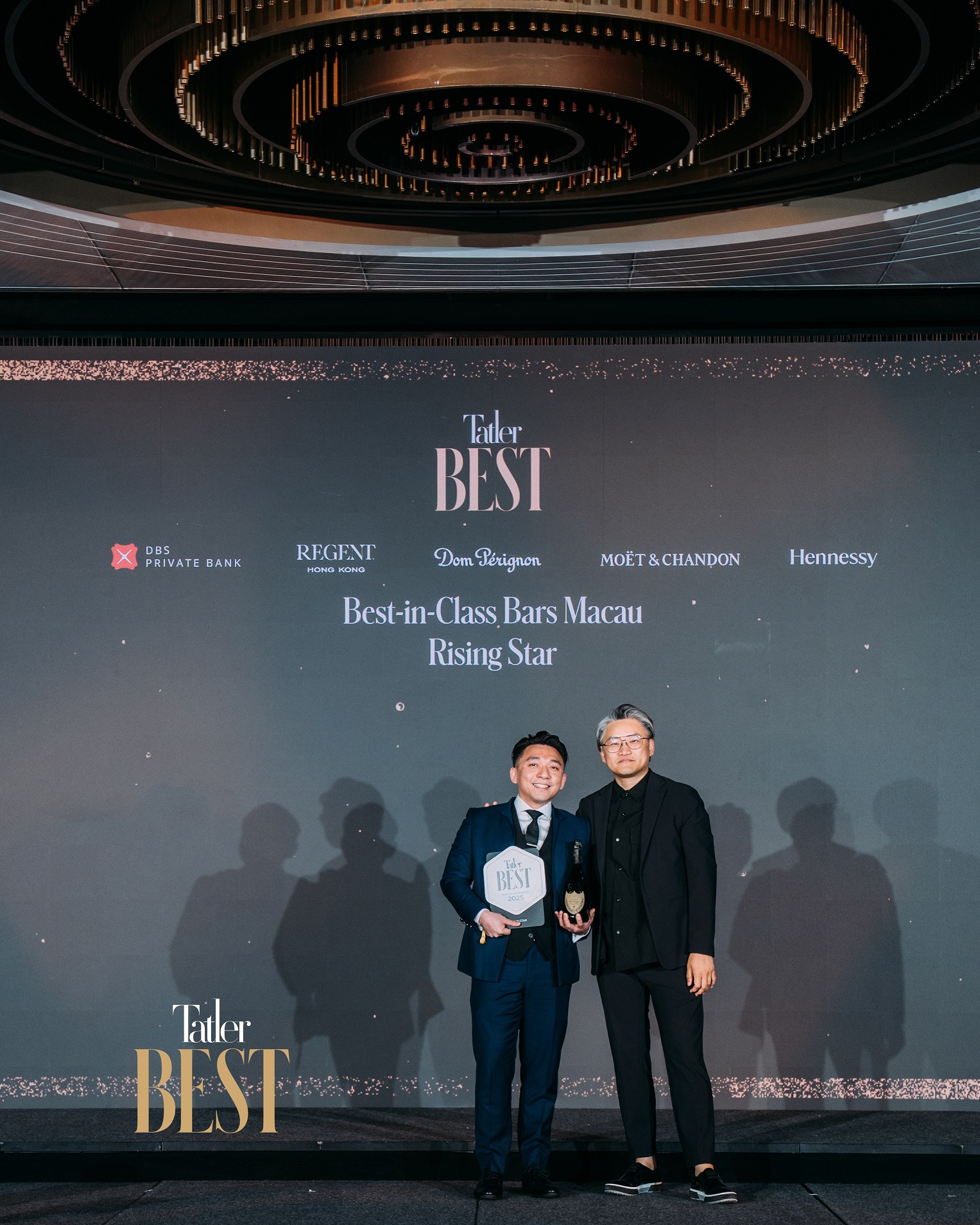 Long Bar garnered two Best-in-Class accolades: in addition to being listed on the Tatler Best 20 Bars – Macau, as “Best New Bar”; Long Bar’s Chief Mixologist and Bar Manager, Nokoy Mak (left to right), took home the “Rising Star” award.