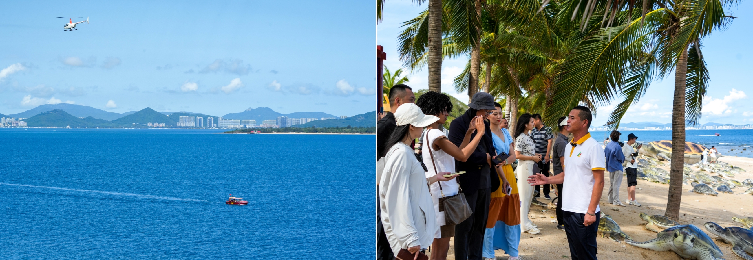 The international media team immersed itself in the colorful experience that the "cool island" of Hainan offered in summer. (Photo credit: Jing Chen)