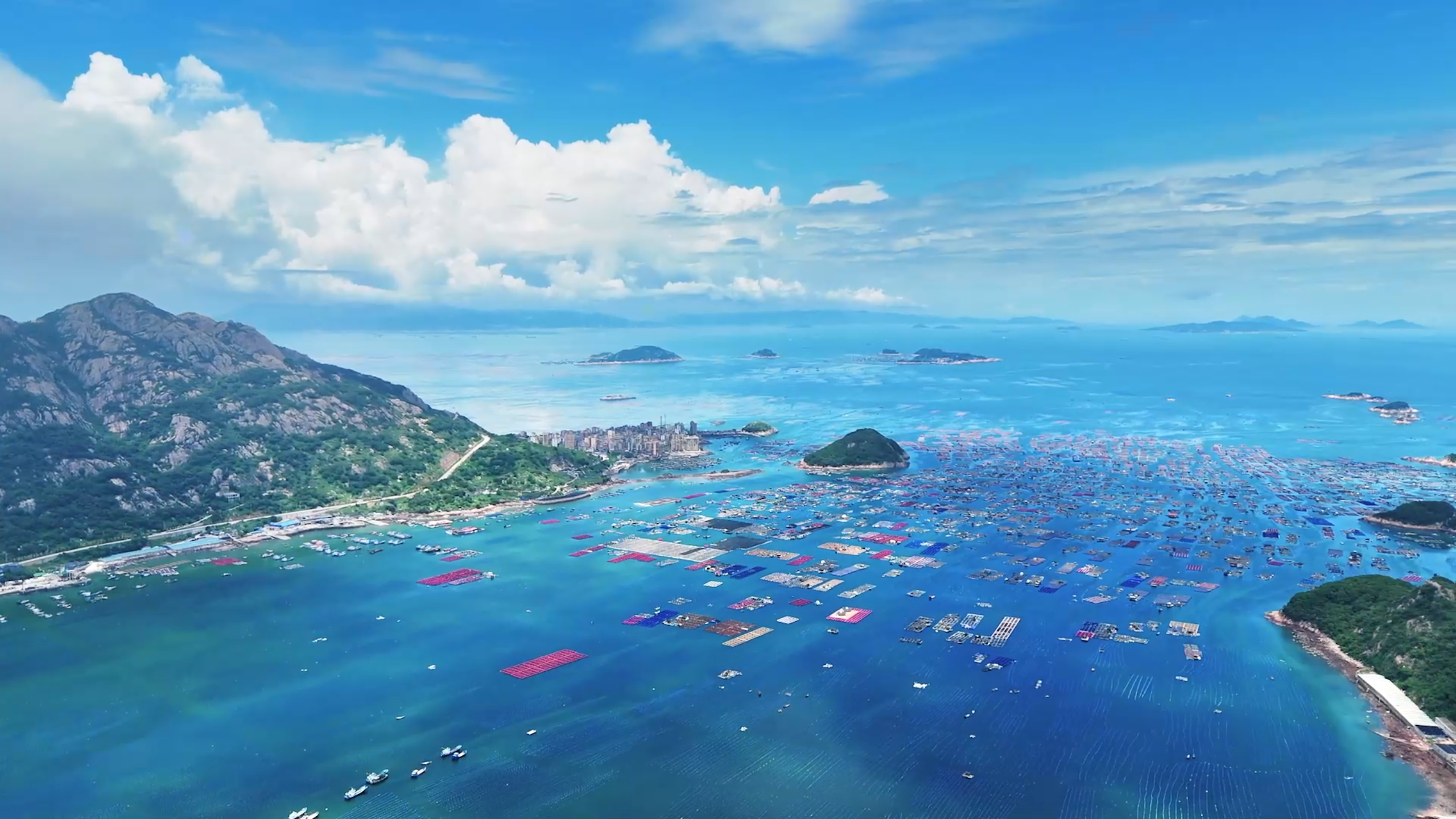 Caption: Ocean scenery in Qida Village, Lianjiang County, Fuzhou City