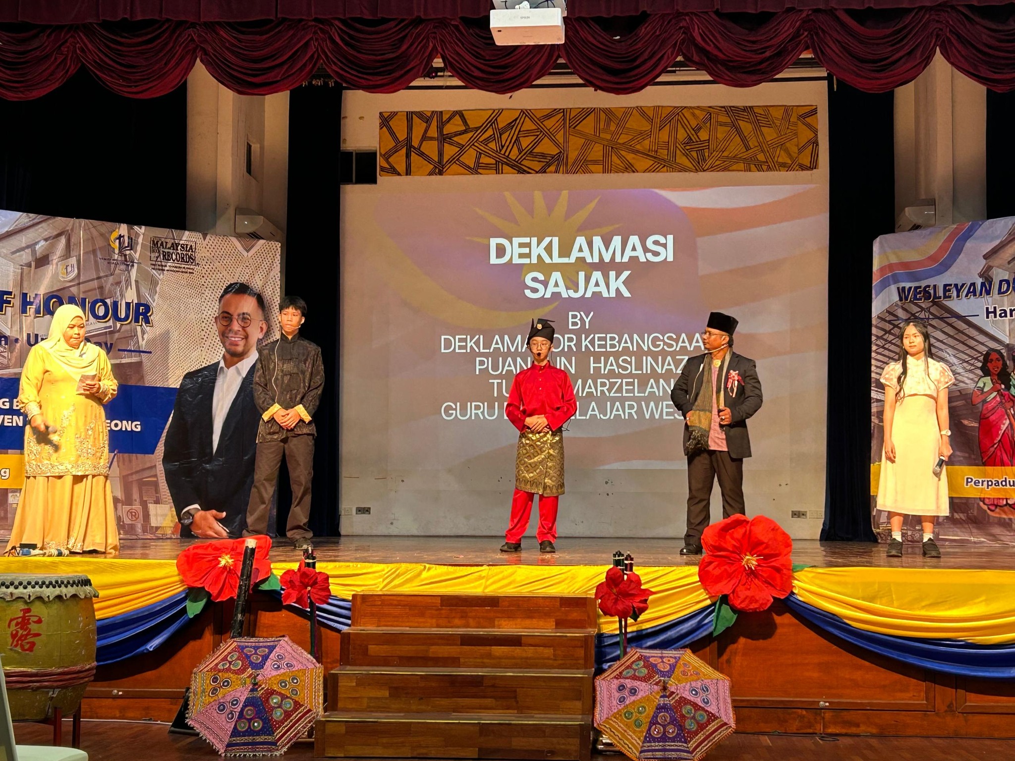 Students & teachers took to the stage to deliver a moving poetry recital—honouring Malaysia's journey and reminding us all of the power of words to inspire unity.