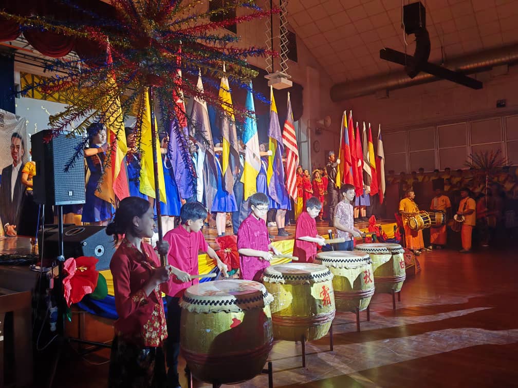 The thunderous rhythm of the 24 Festive Drums echoed across, uniting the crowd in awe. A powerful display of tradition, teamwork, and Malaysian spirit.