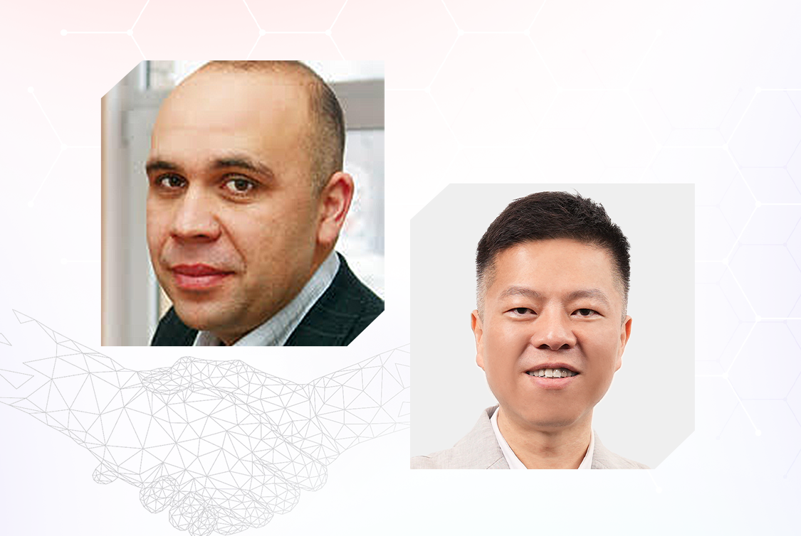 (Left) Miroslav Vajda, CEO of DARSOC, is eager to explore CyCraft’s XCockpit Endpoint more. (Right) Benson Wu, CEO and co-founder of CyCraft Technology.