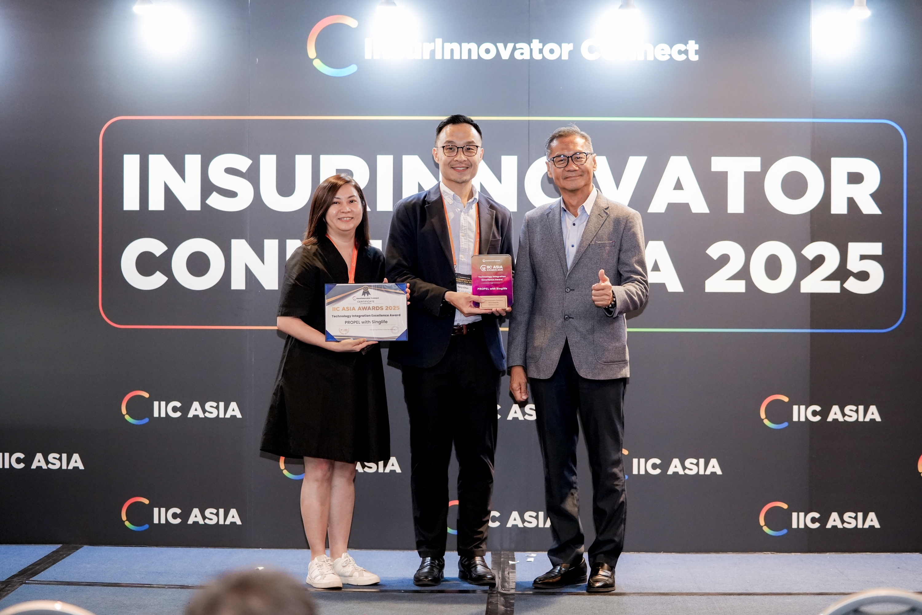 PROPEL with Singlife won the "Technology Integration Excellence" and "Operational Excellence Pioneer" accolades at the IIC Asia Awards 2025.
