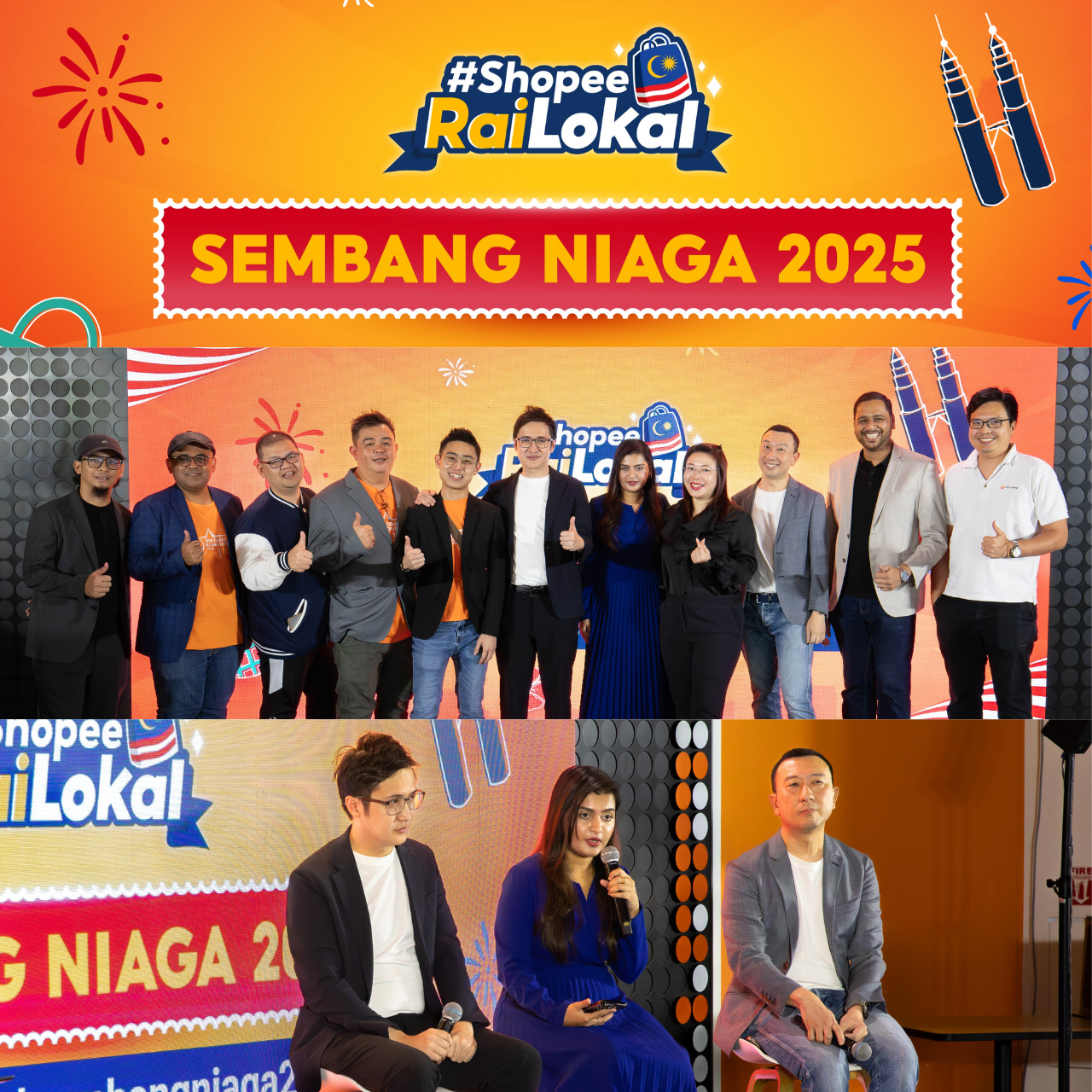 Shopee sellers at Shopee Rai Lokal: Sembang Niaga 2025, an event celebrating local MSME success and learning insights for year-end campaigns