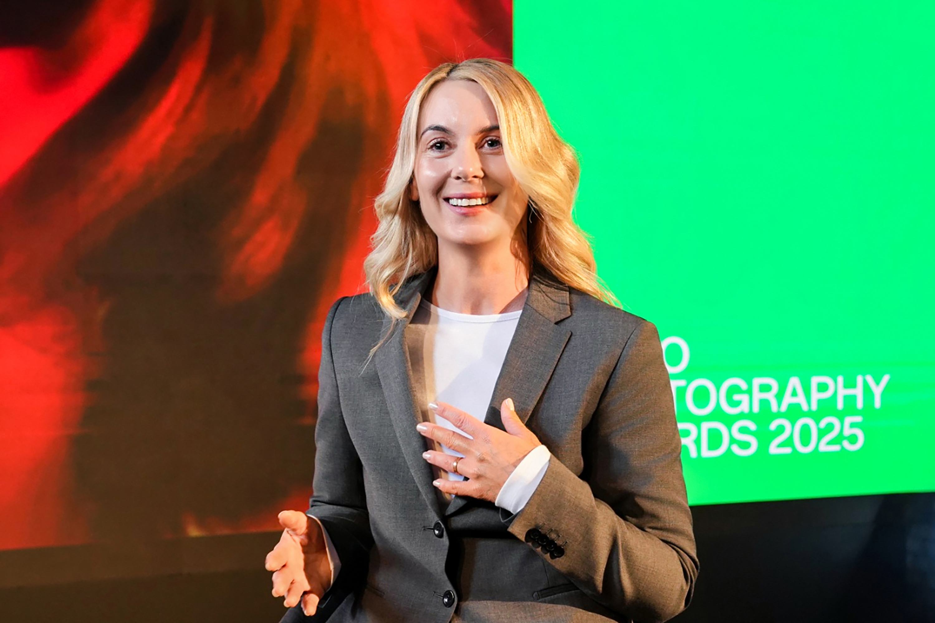 Tina Signesdottir Hult shares insights during the panel discussion.