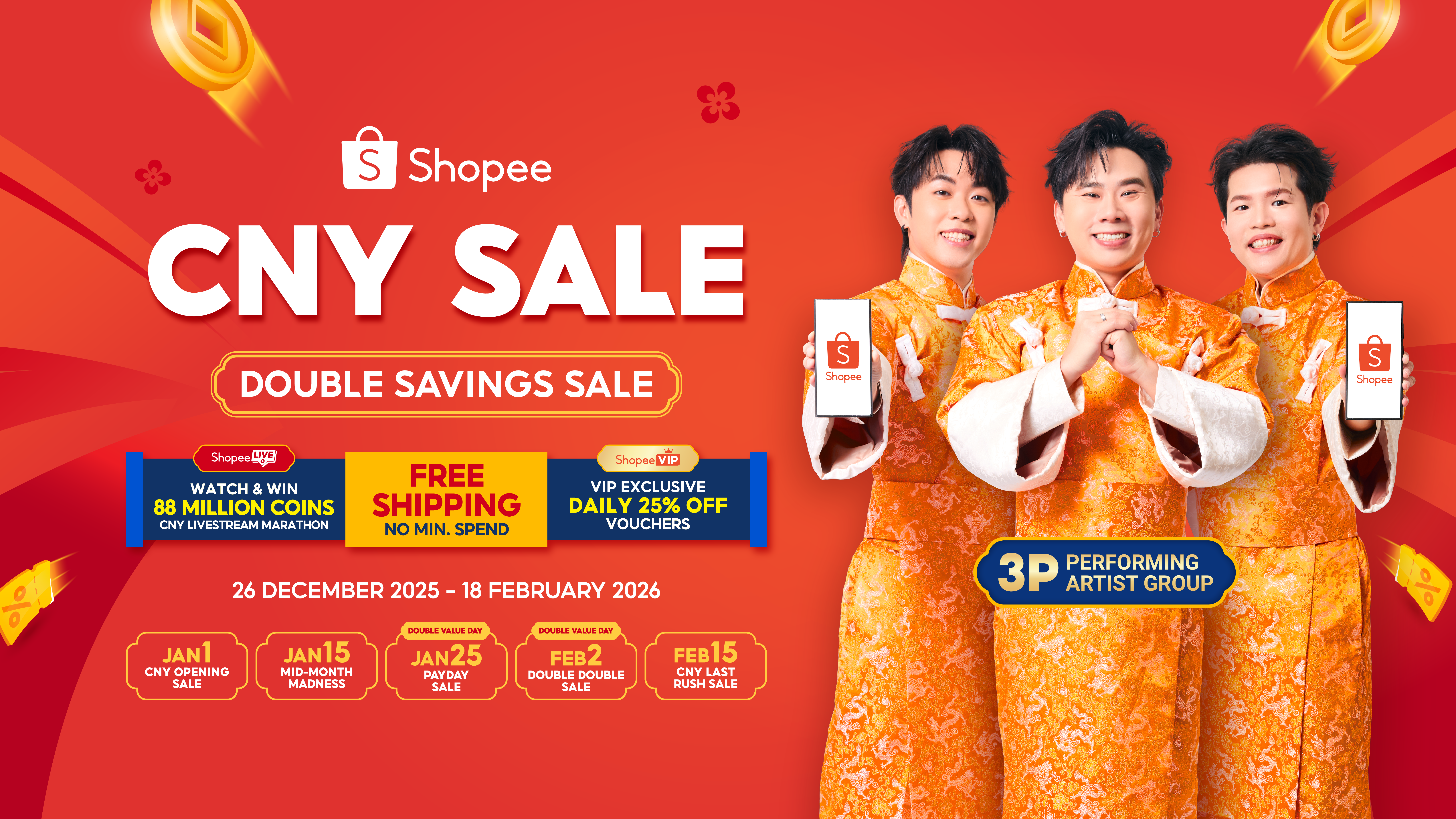 Shop the Shopee CNY Sale from now till 18 February
