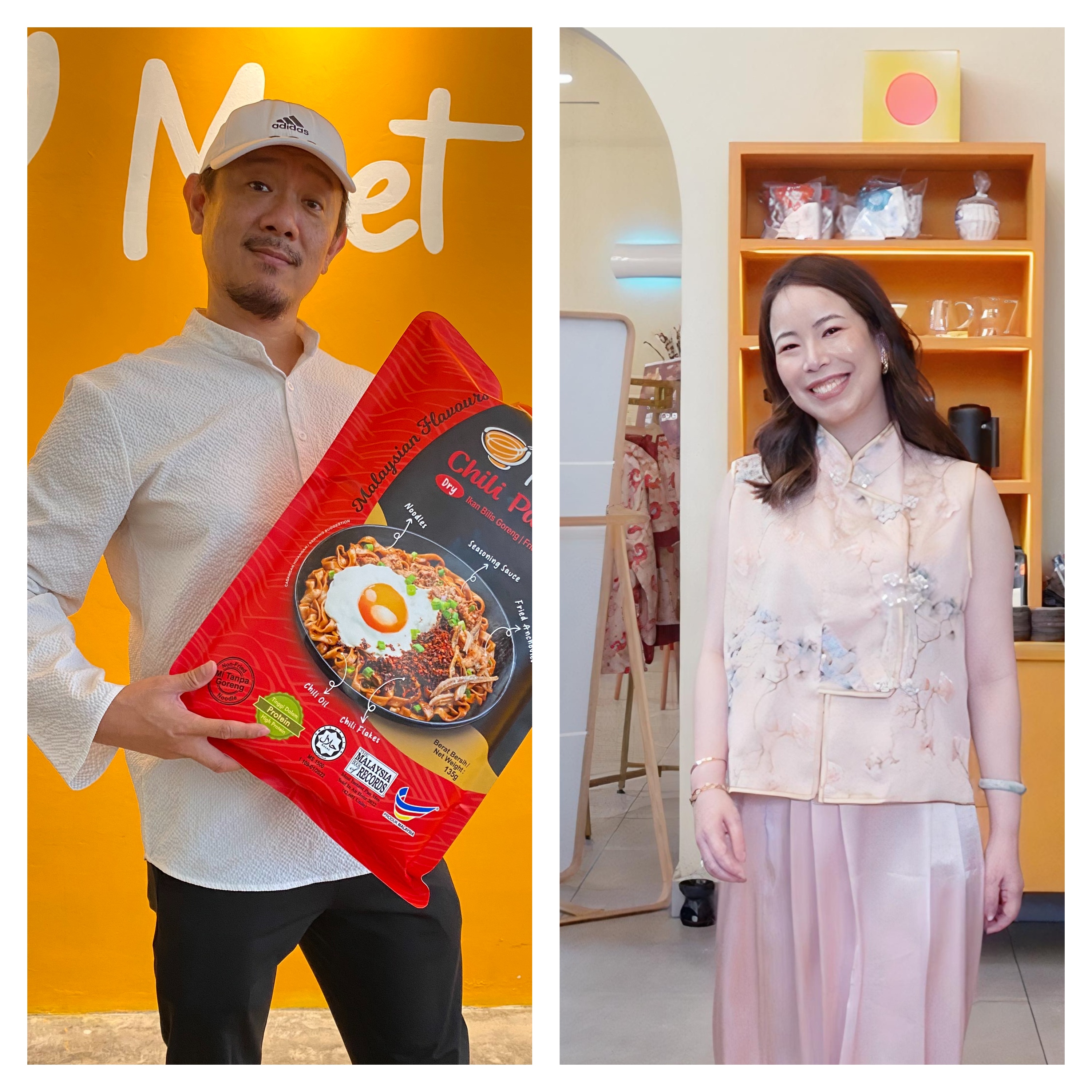 [Left] Founder of Meet Mee, Clement Lin and [Right] Founder of Love Knot, Melody Chong