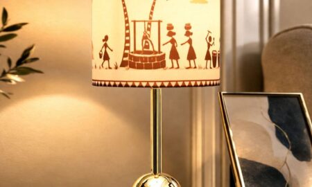 Luxe Dome Gold Table Lamp With Indian Art Shade Luxe Dome Gold Table Lamp With Indian Art Shade Lkrjre 450x270