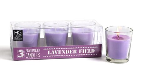Set Of 3 Hosley Lavender Fields Highly Scented 1 6 Oz Wax Each Glass Candles Set Of 3 Hosley Laven Oknoa2 450x270