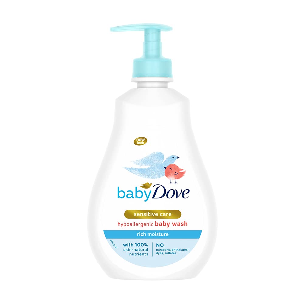 Baby Dove Rich Moisture Hair To Toe Baby Wash, Tear Free, Hypoallergenic, No Parabens, No Sulphates, No Phthalates, 400 ml