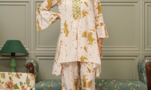 4b35ec60 3af6 4634 Ae29 D72a35aa38d21750313498342 House Of Pataudi Printed V Neck Top With Trousers Co Ords 15 1 300x180