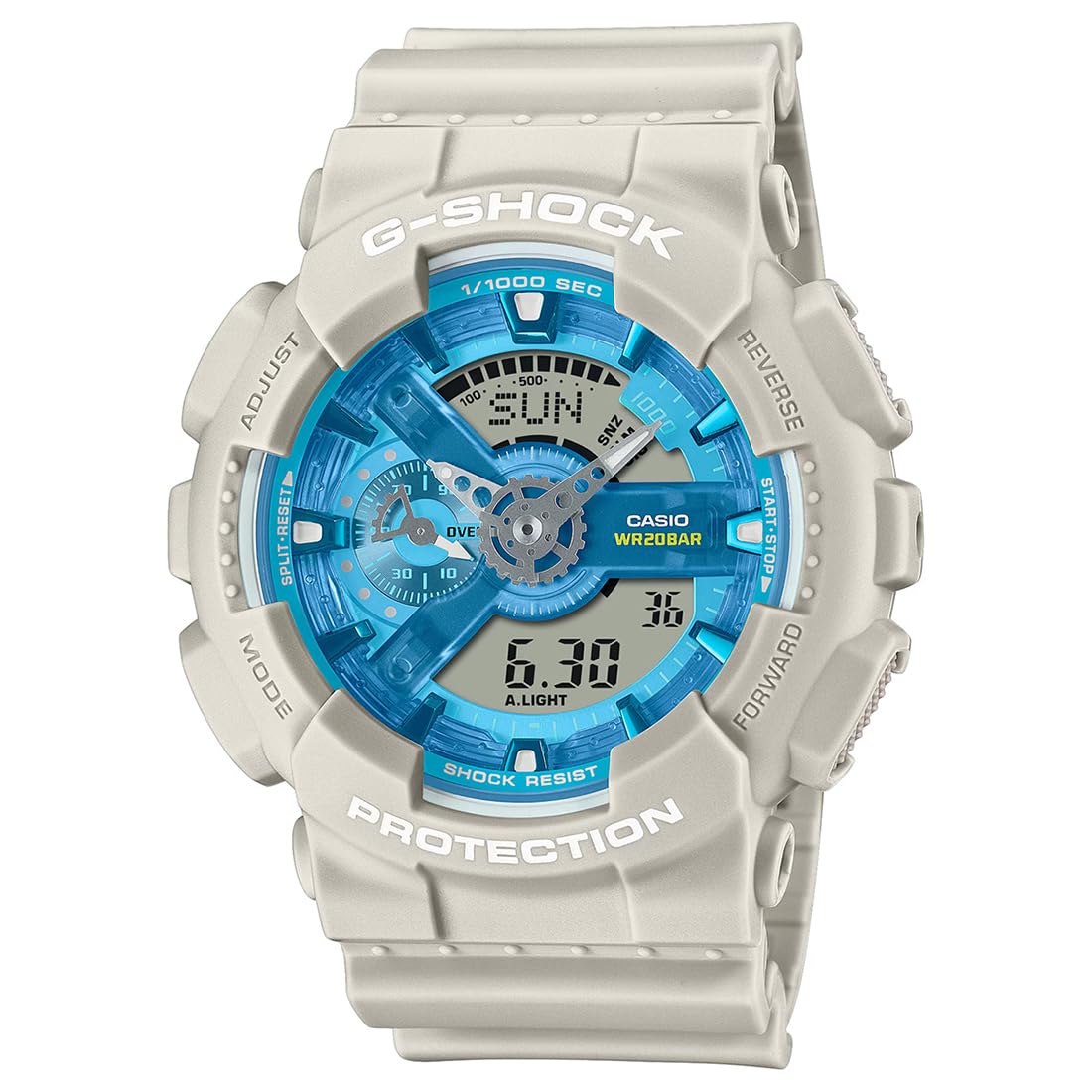 Casio G-Shock GA-110AS-5ADR Analog-Digital Blue Dial Men (G1682)