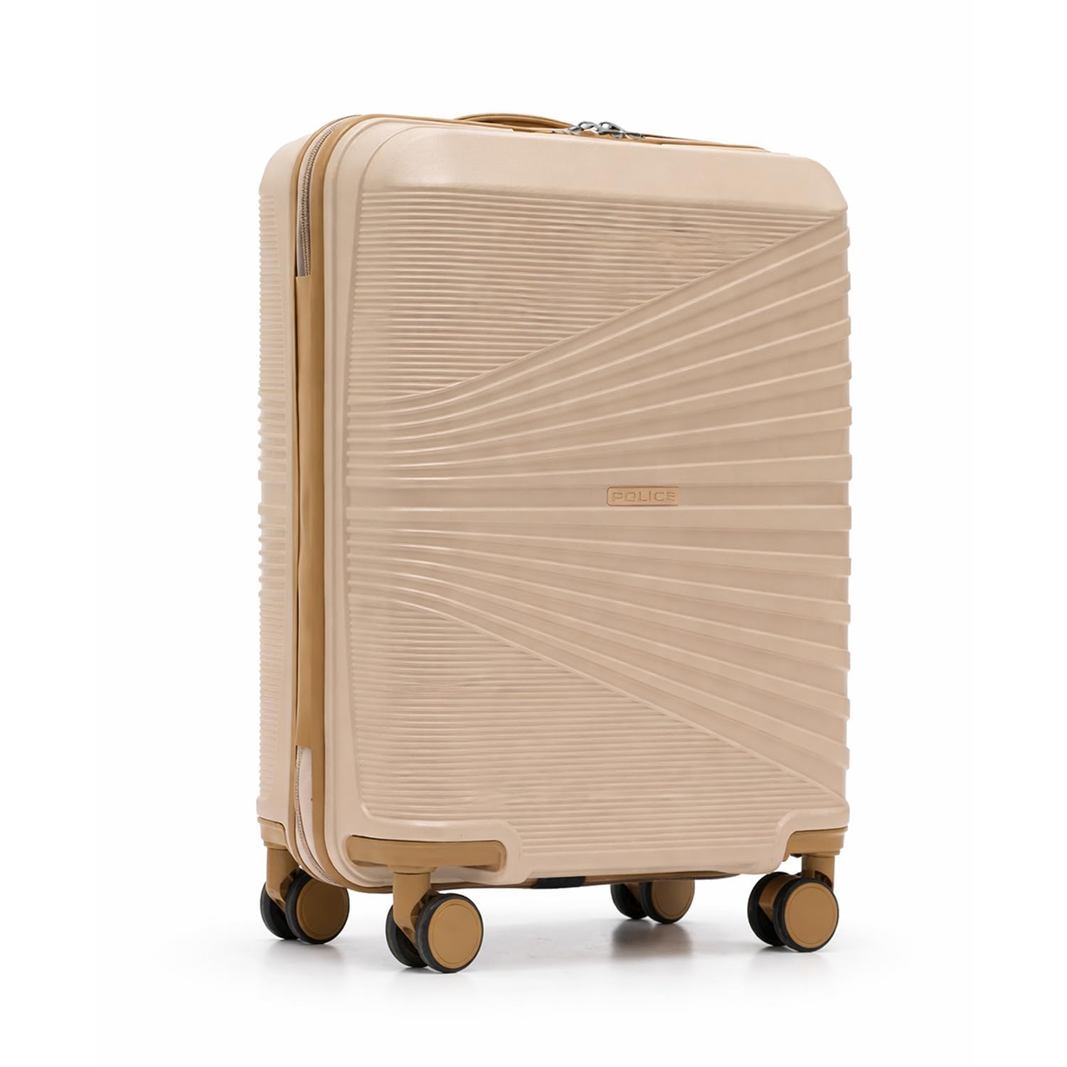 Police Origine Cabin Trolley | 65L Capacity TSA Lock 8 Smooth 360° Spinner Wheels Telescopic Handle PP Hard Shell | Lightweight 20
