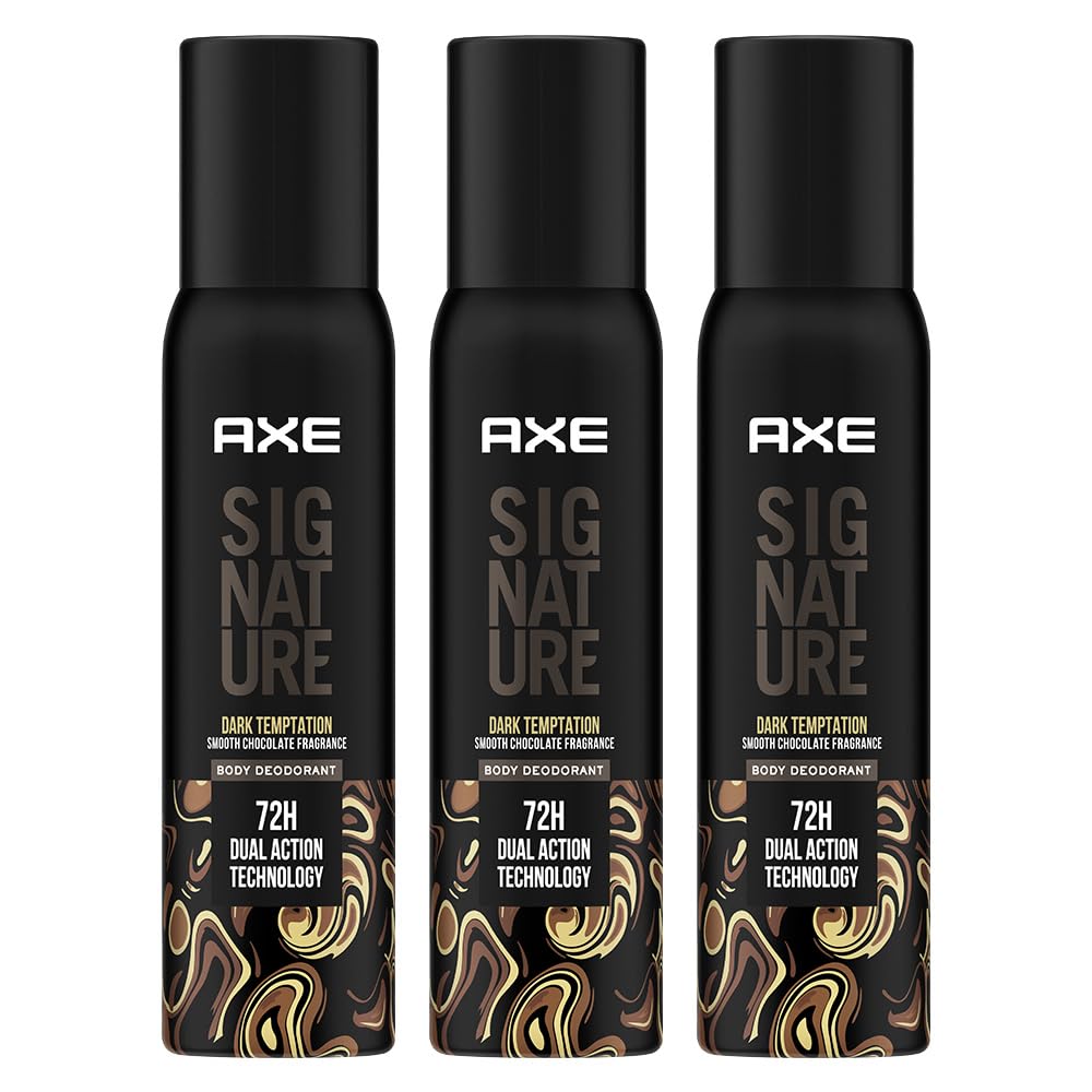Axe Signature Champion Long Lasting Deodorant No Gas Body Perfume For Men 200ml, Pack of 3