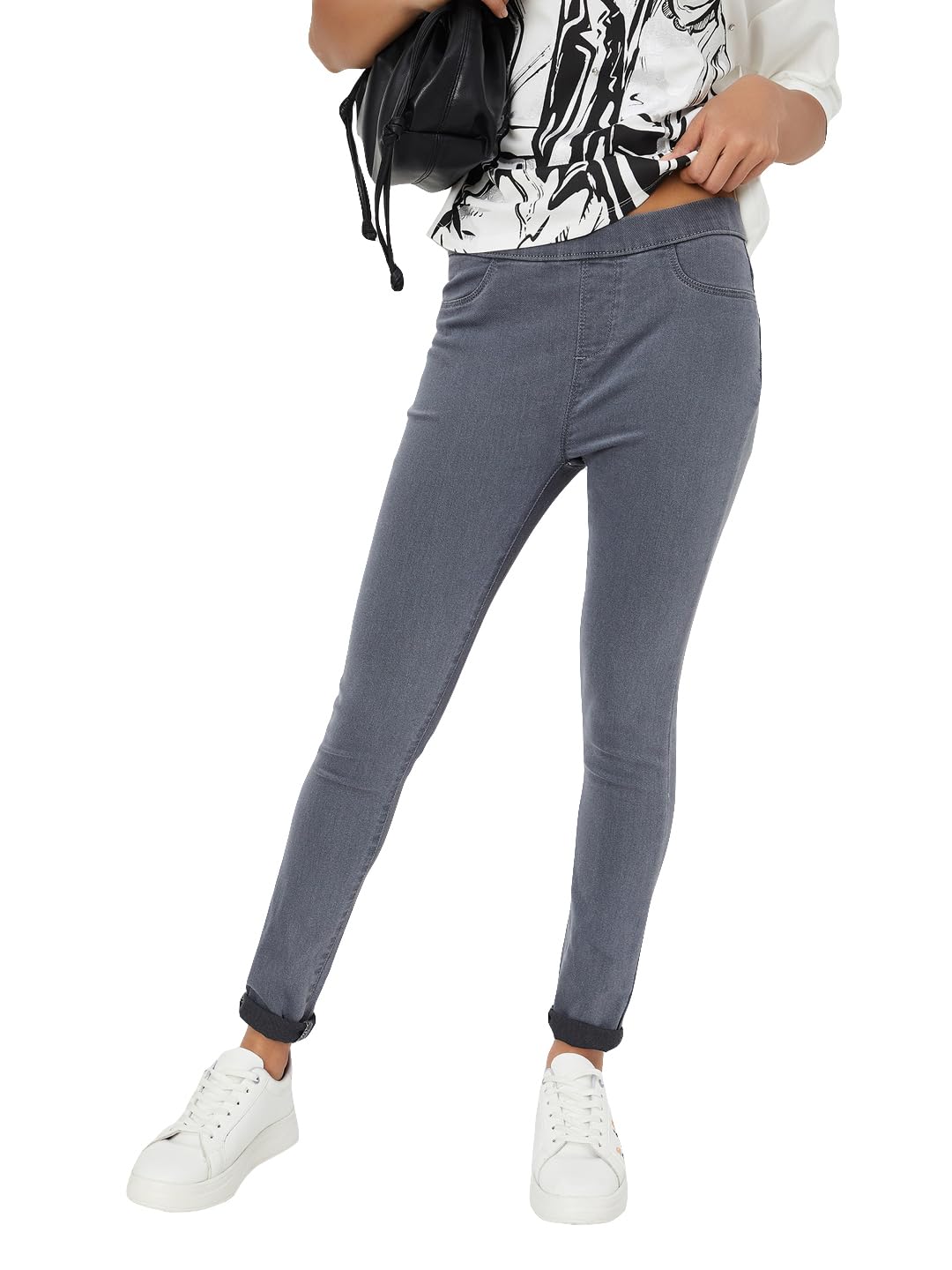 Max Women's Solid Jeggings