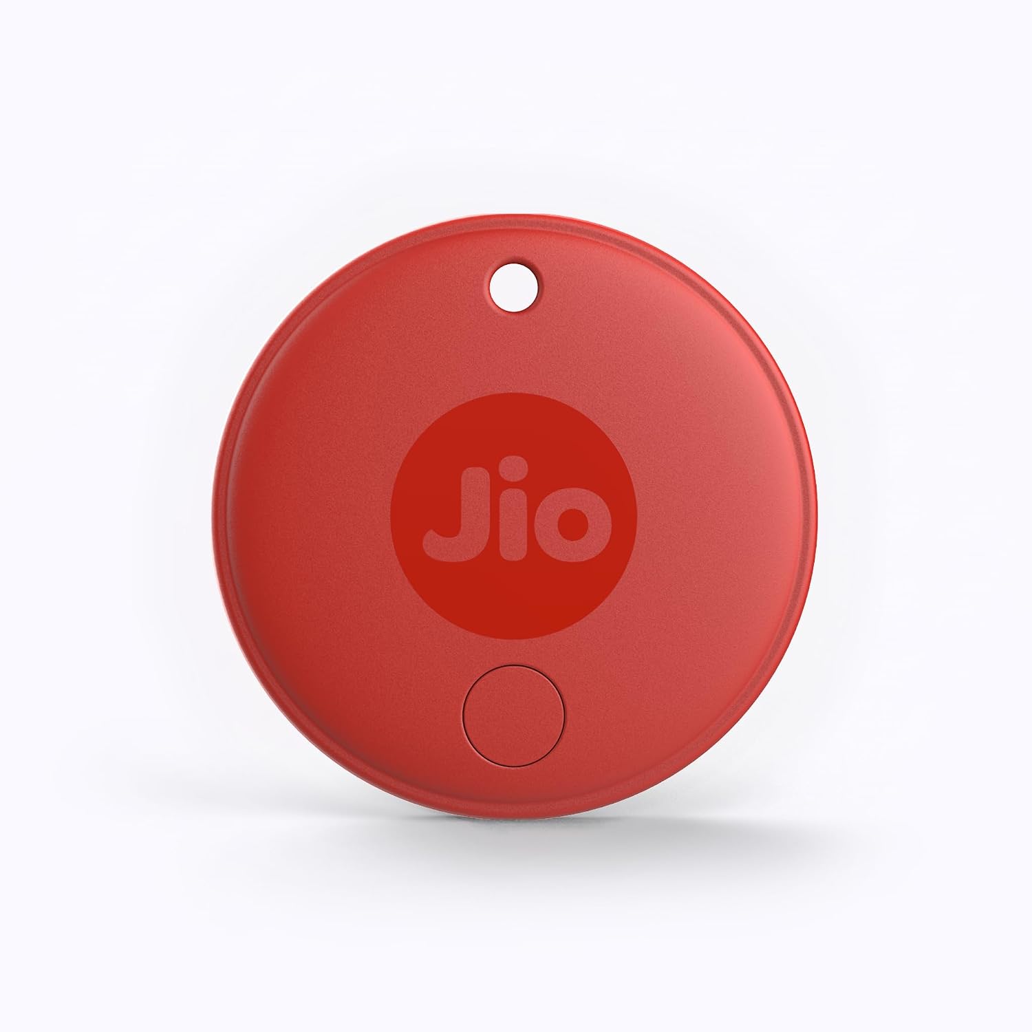 JioTag (2nd Generation) (Red) - Android or iOS Compatible IP64 Rated Worldwide Item Finder for Keys, Wallets, Luggage, Gadgets and More |1+1 Year Battery | No SIM Needed