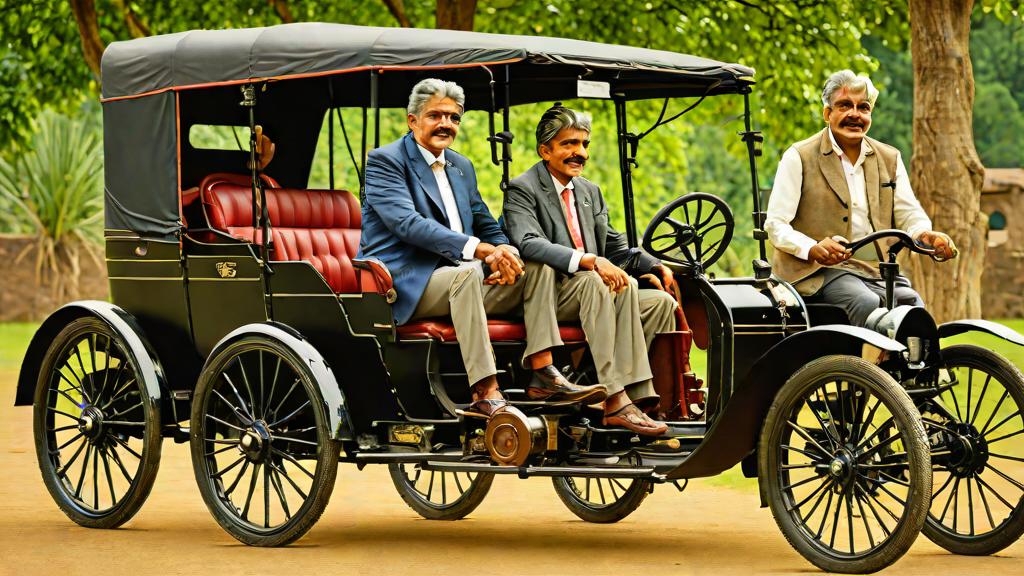 Anand Mahindra Rebuilds Grandfather’s 1918 Engine and Shares UK Rickshaw Video
