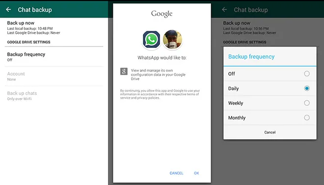 Google Drive for WhatsApp