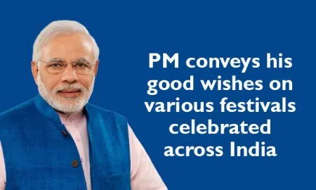 PM Conveys Greetings