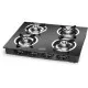 Padmini 4 Burner Gas Stove Cs 4Gt Cloud Crystal Black