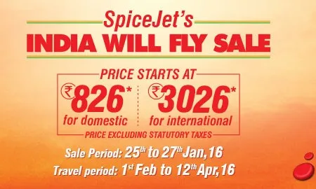 SpiceJets India Will Fly Sale
