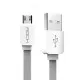 Universal Micro USB Flat Data Cable Rock Original Grey