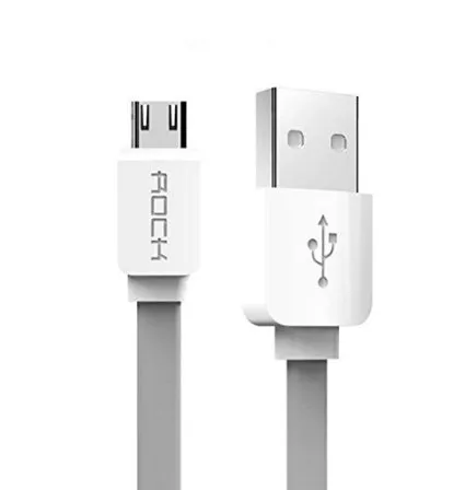 Universal Micro USB Flat Data Cable -Rock Original-Grey