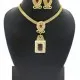 Zaveri Pearls Red Zinc Pendant Set