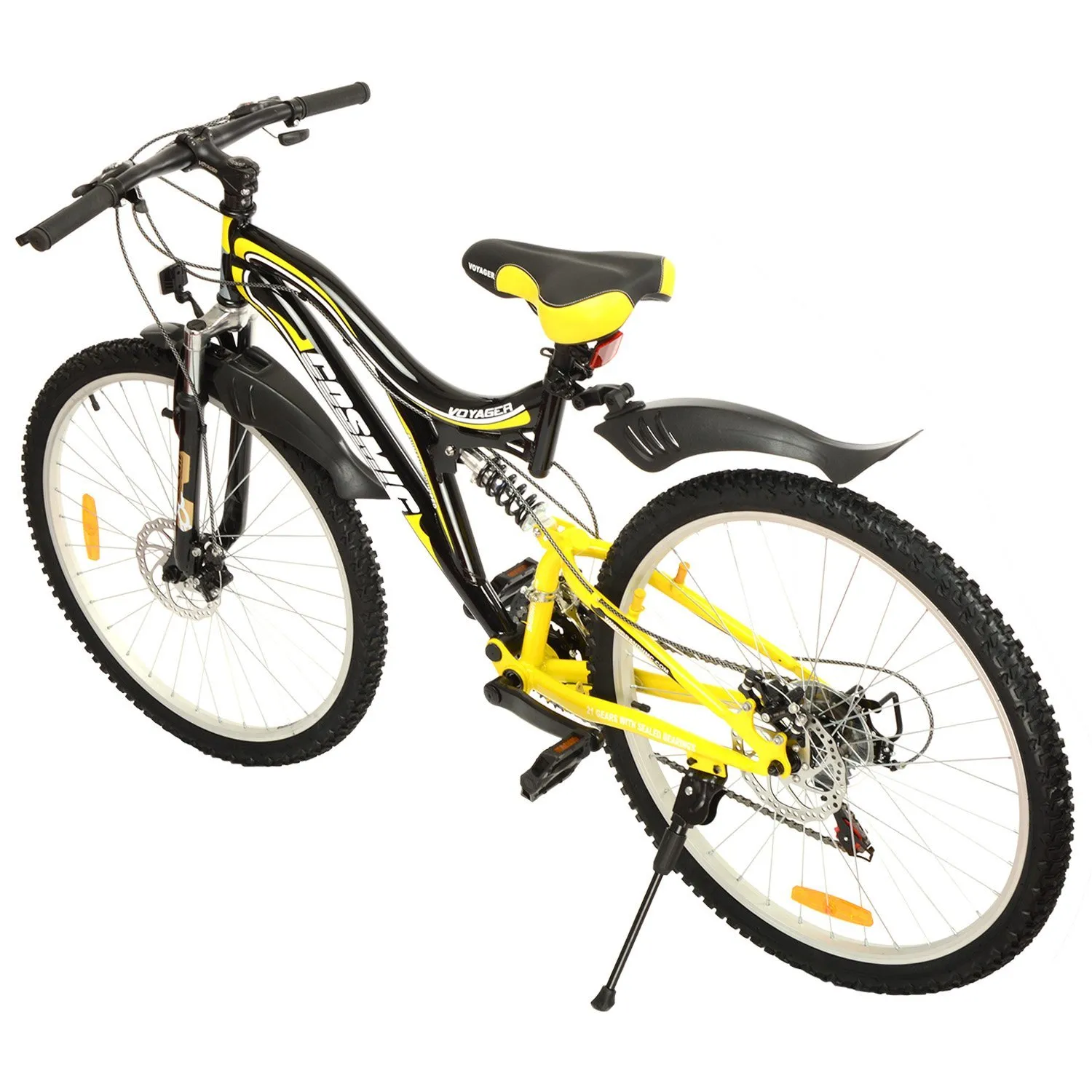 Cosmic Voyager Bicycle Black And Yellow