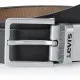 Levis Black And Brown Leather Mens Belt