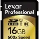 Lexar Professional 600X 16GB SDHC UHS I Class 10 Flash Memory Card