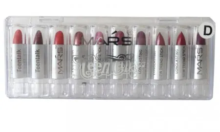 Mars Mini Lipstick Drop Lip Color D Set Of 10