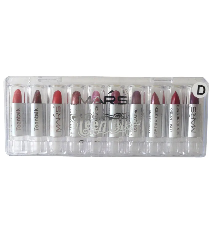 Mars Mini Lipstick Drop Lip Color D Set Of 10