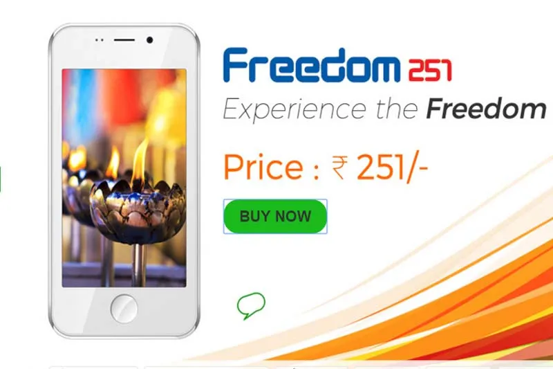 Ringing Bells Freedom 251 smartphone