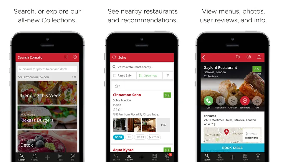 Zomato app