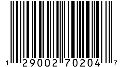 Barcodes and their respective Made in.