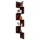 DecorNation Zigzag Corner Wall Mount Shelf Unit