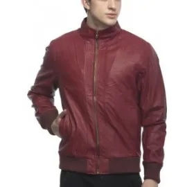 Lambency Full Sleeve Solid Mens Motorcycle Jacket
