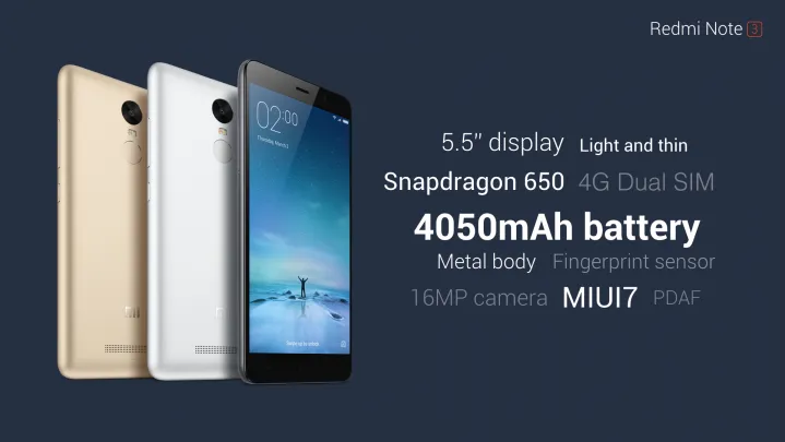 Xiaomi Redmi Note 3 4