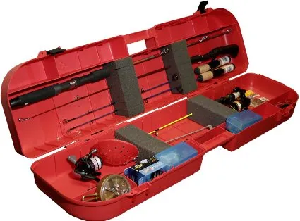 fishing rod and box