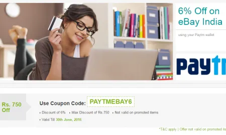 6 Off On Ebay Via Paytm