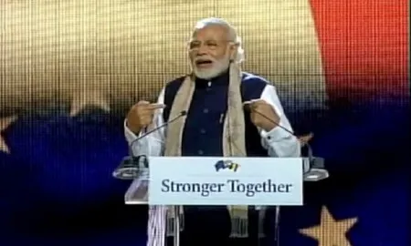 PM Addresses Indian Community In Brussels